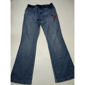 Announcement Maternity Jeans Size small 4-6 With Floral Design